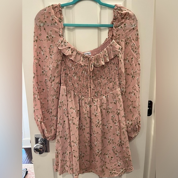 Reformation Morris Smocked Mini Dress in Melody size 4 - Picture 2 of 11